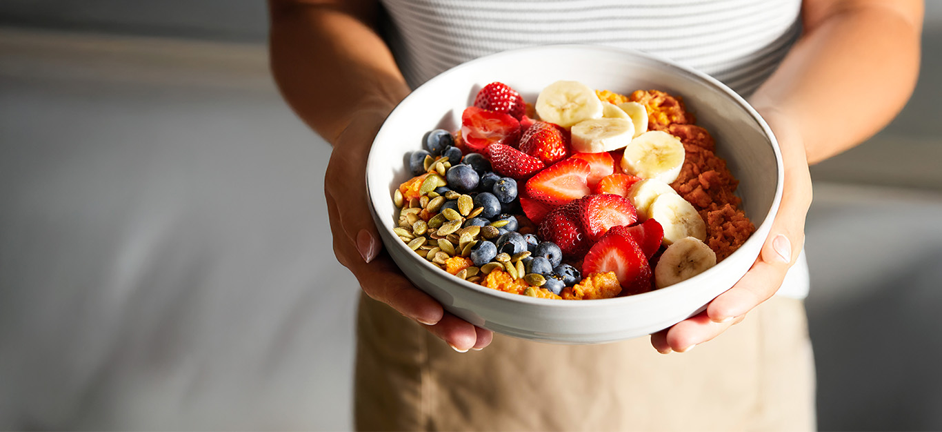 Rainbow Sweet Potato Breakfast Bowl
