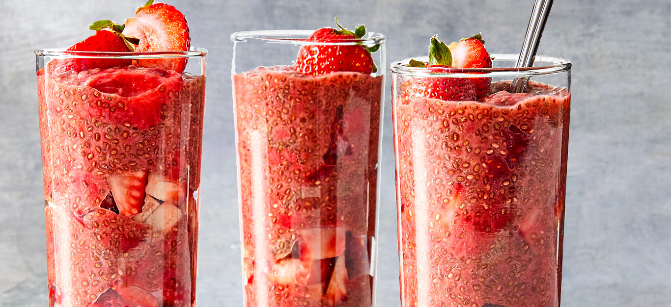 Strawberry Chia Seed Pudding