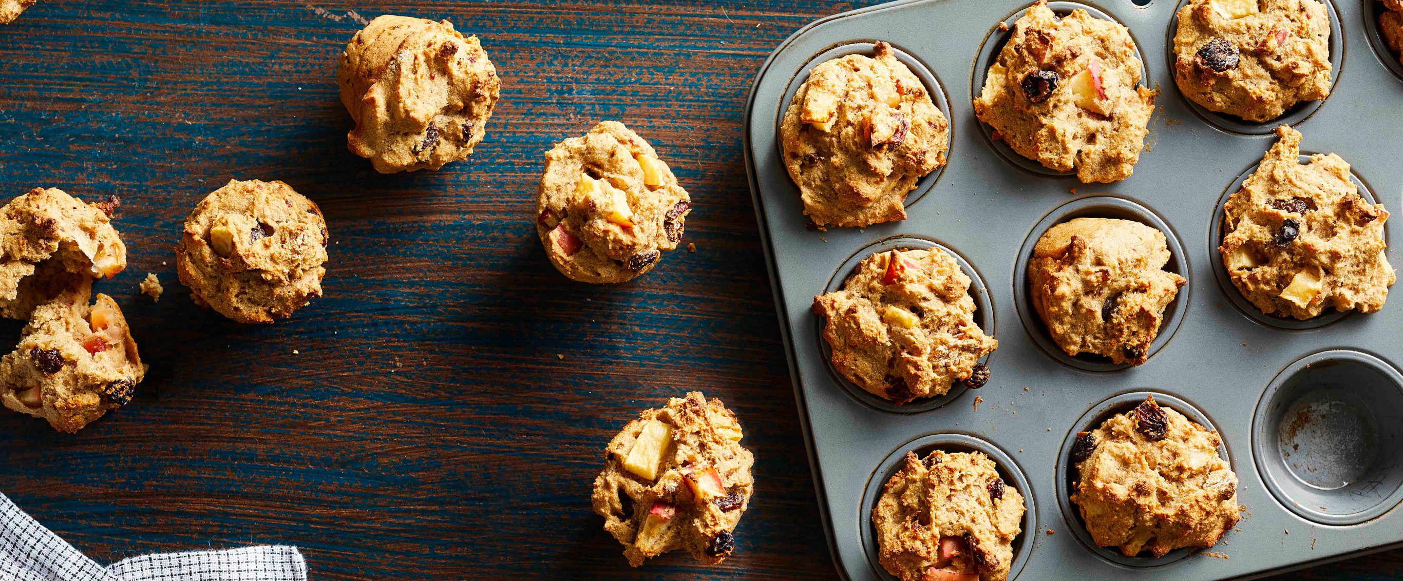 Mini Apple-Raisin Muffins