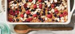 Oatmeal Breakfast Bake with Berries and Almonds