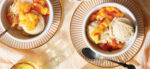 Banana Nice Cream with Easy Peach Compote