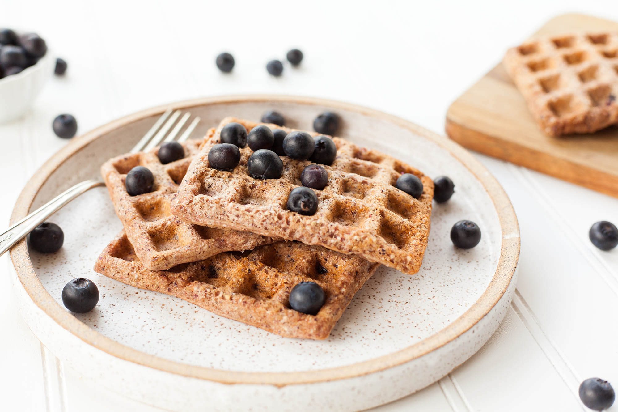 Blue Corn Maiden Waffles