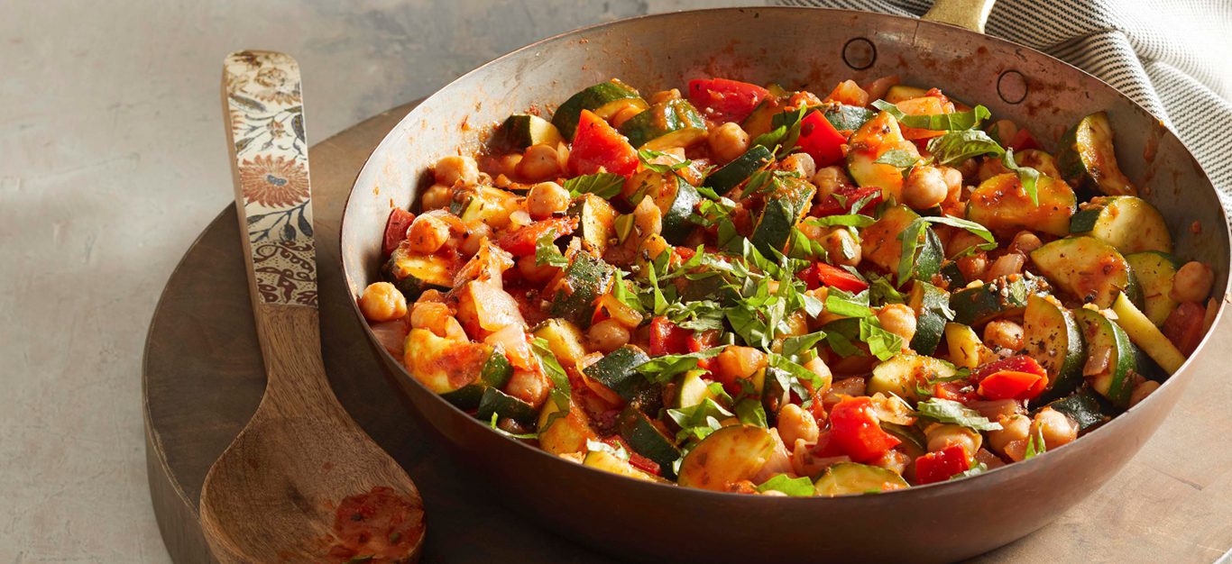 Italian-Style Zucchini and Chickpea Sauté