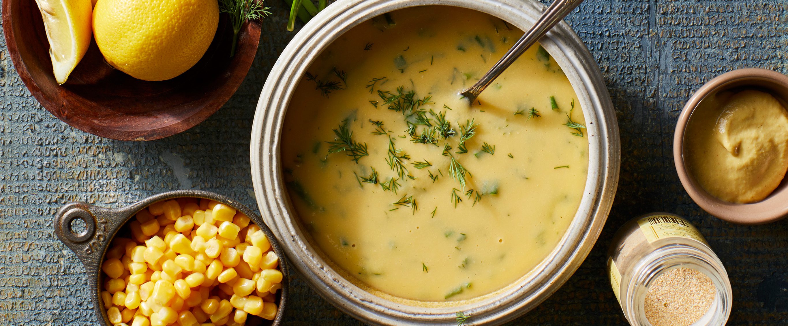 Creamy Corn Dressing with Dill and Chives