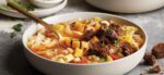 Delicata Squash and Roasted Cabbage Stew