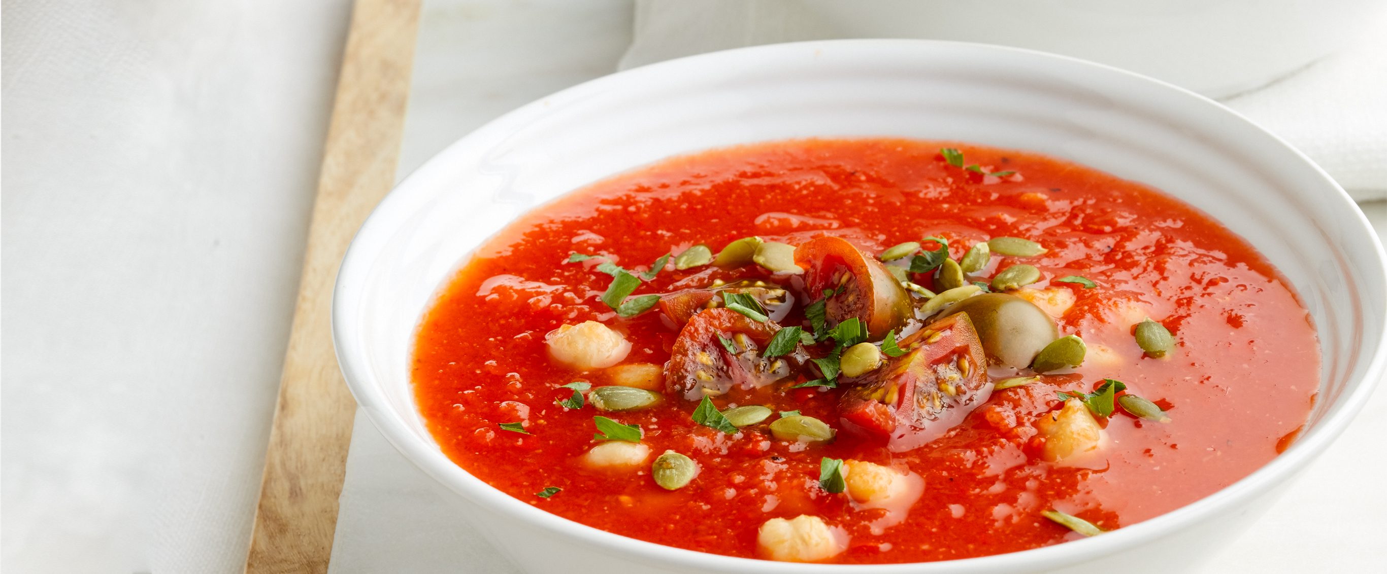 Garden Chickpea Tomato Soup