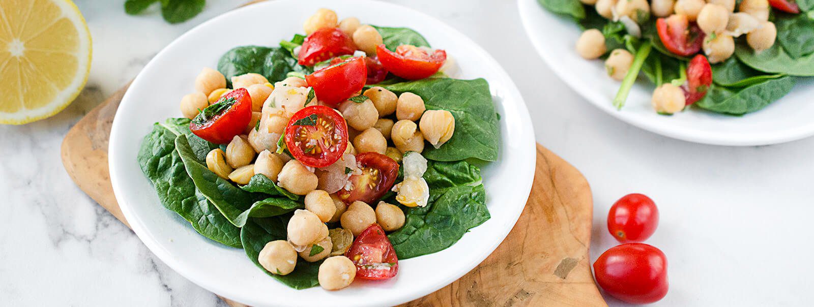 Mint Lemonade Chickpea Salad