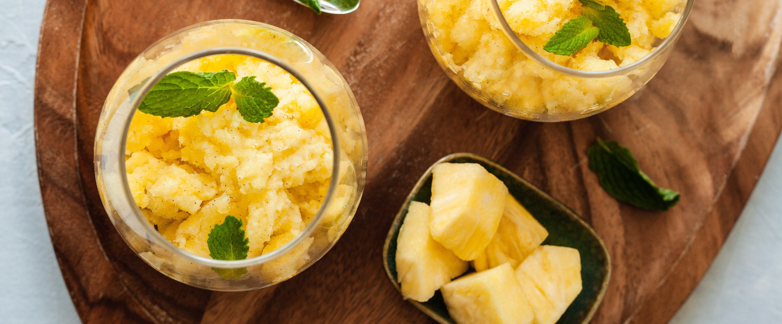 Pineapple-Vanilla Granita