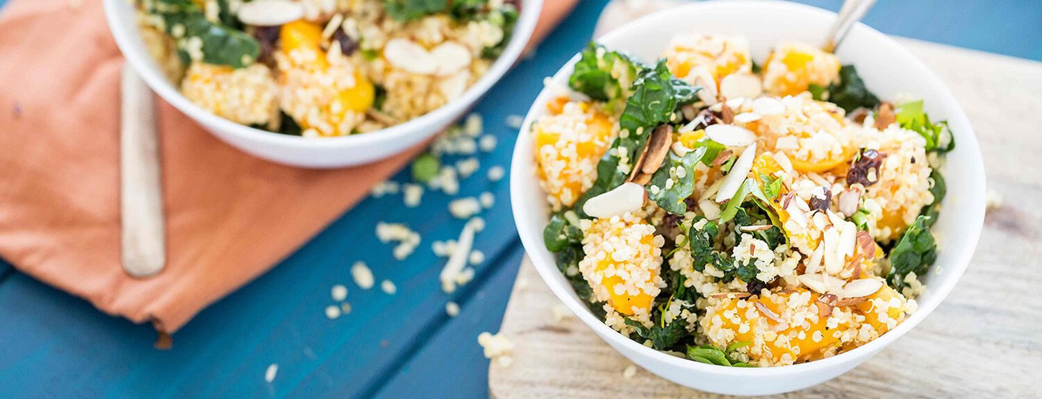 Quinoa with Kale and Roasted Butternut Squash