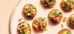Sweet Potato Crostini with Avocado Salsa