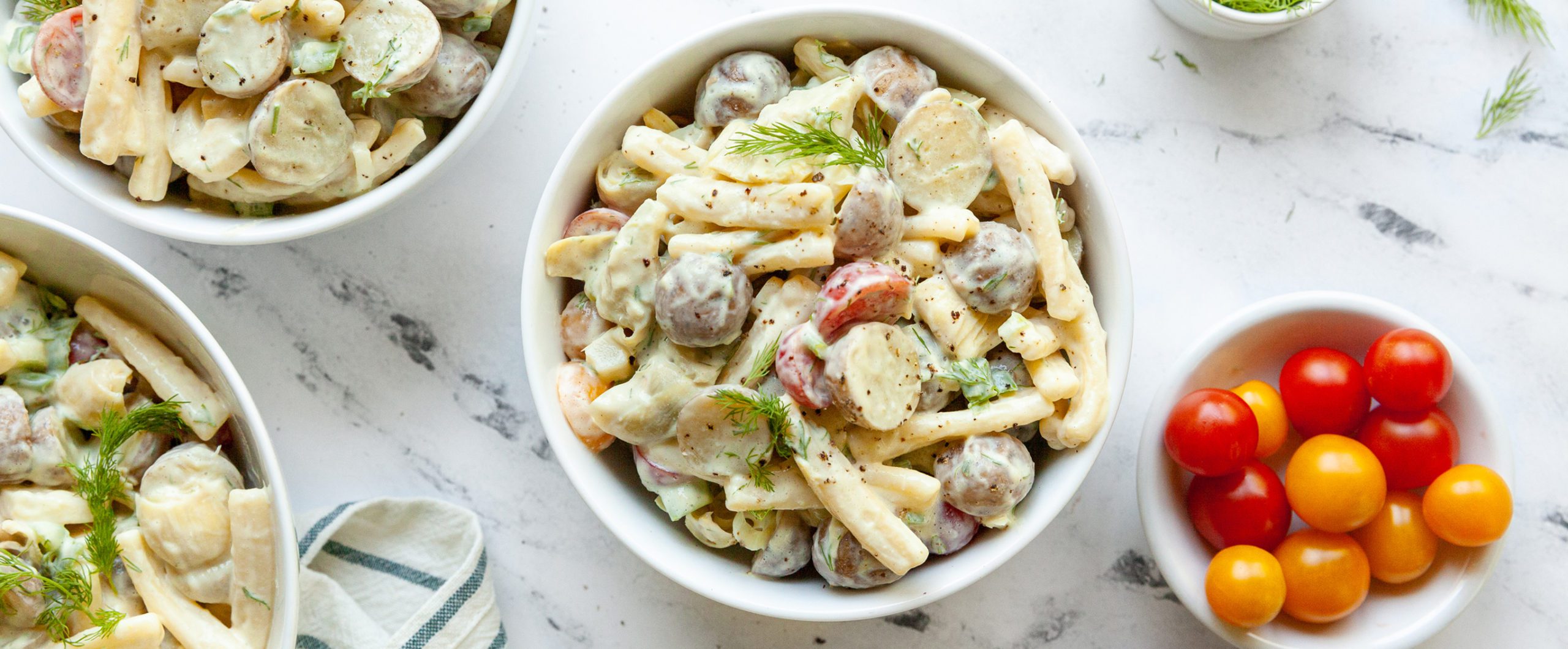 Potato and Artichoke Heart Pasta Salad