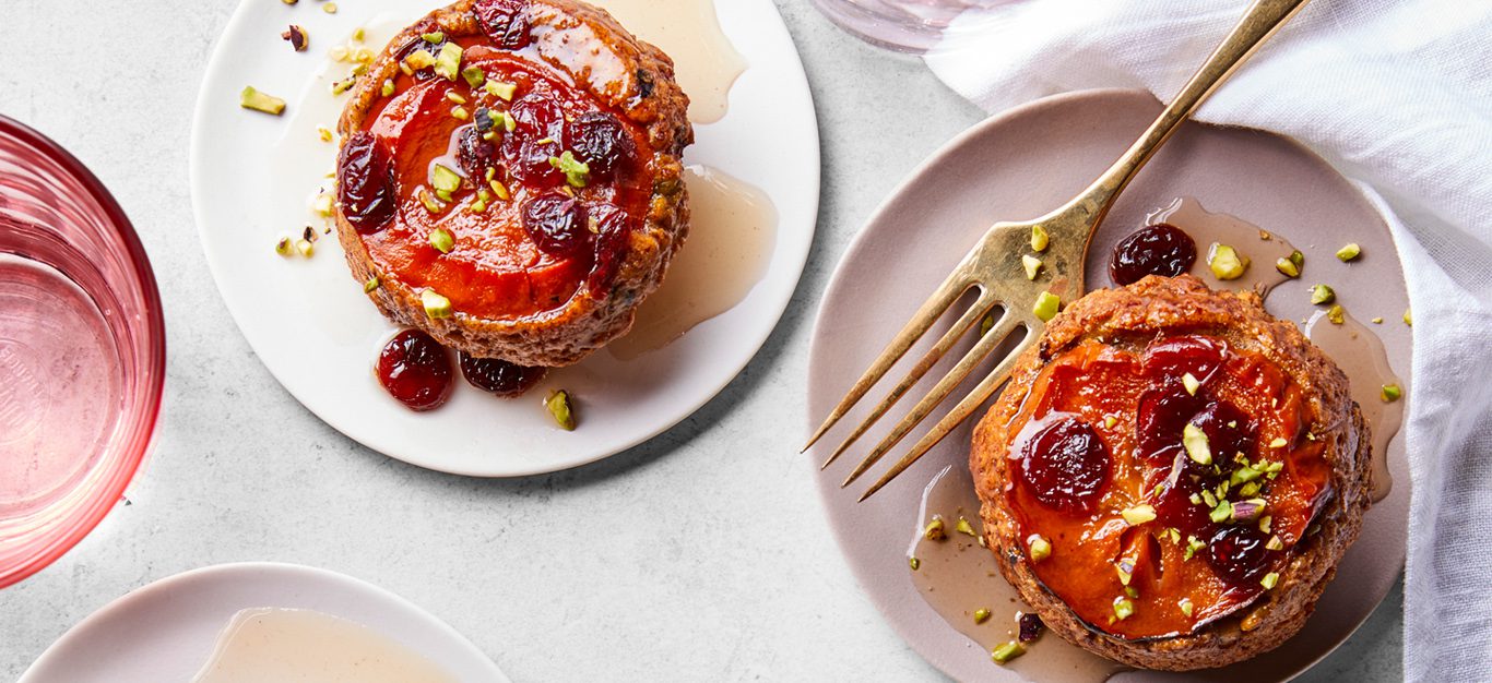 Persimmon Cake with Pistachios
