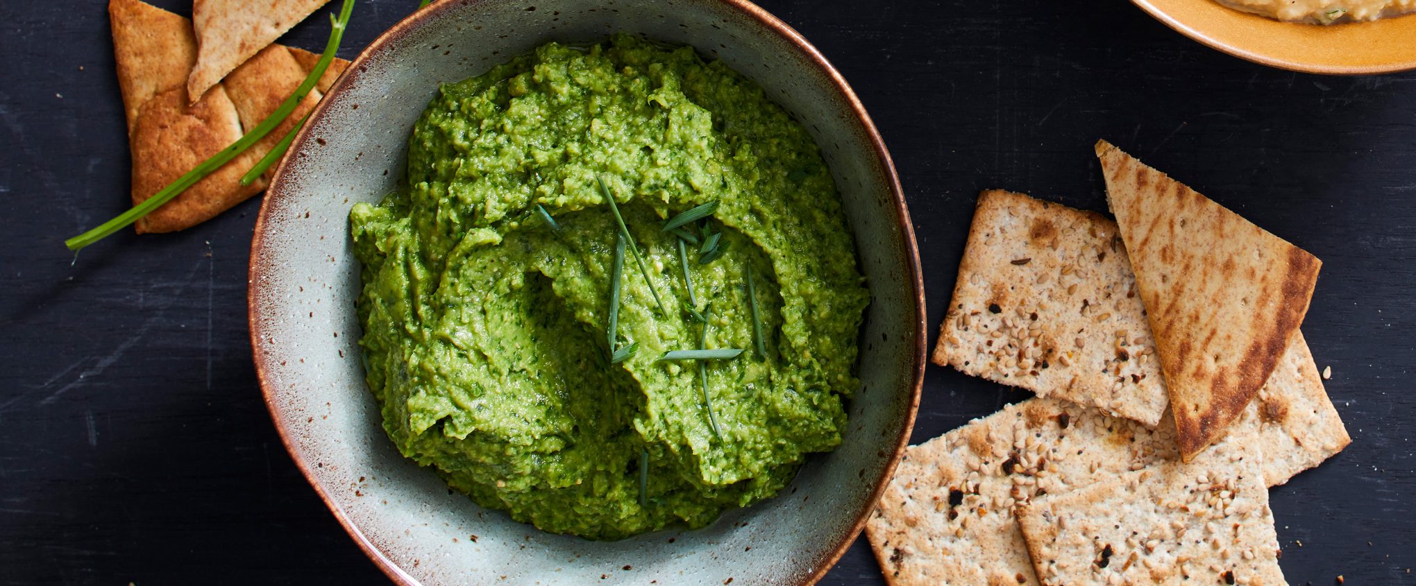 Emerald Hummus Dip with Fresh Herbs