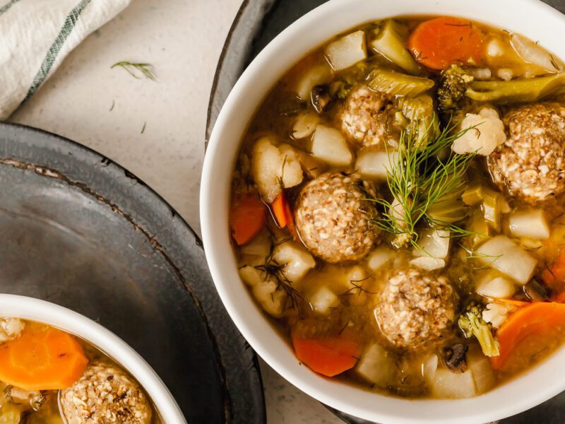 Vegan Matzo Ball Soup