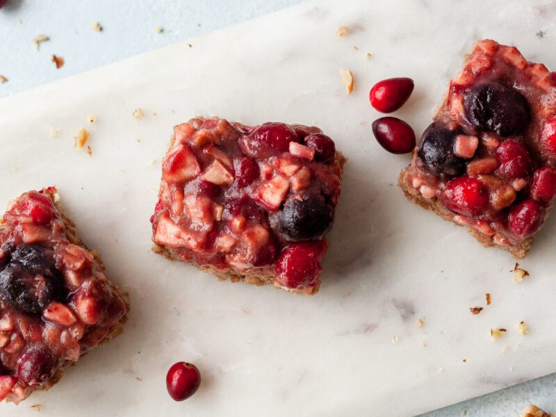 Farro Cranberry Squares