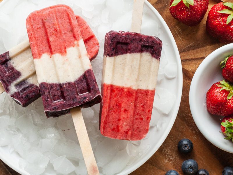 Patriotic Fruit Pops Vegan Ice Pops
