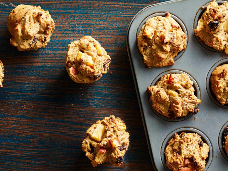Apple Raisin Mini Muffins