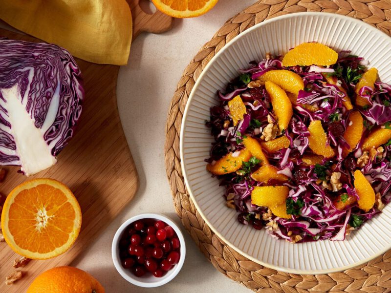 Red Cabbage and Orange Salad for Wordpress