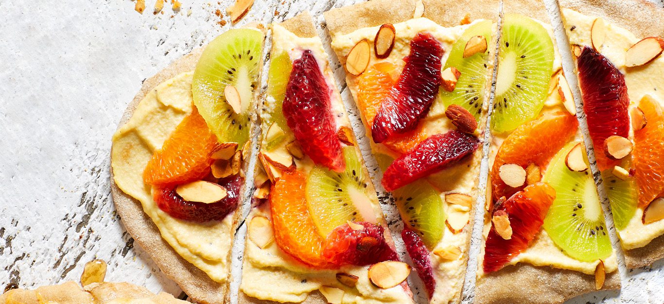 Kiwi-Orange Flatbreads